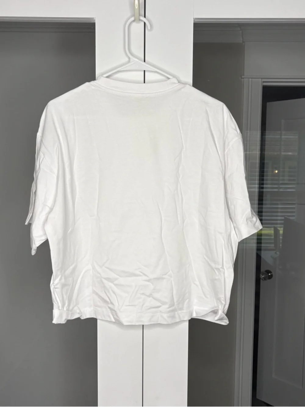 NWT Madewell The Boxy Crop Tee Short Sleeve Allday Jersey White - Picture 3 of 7